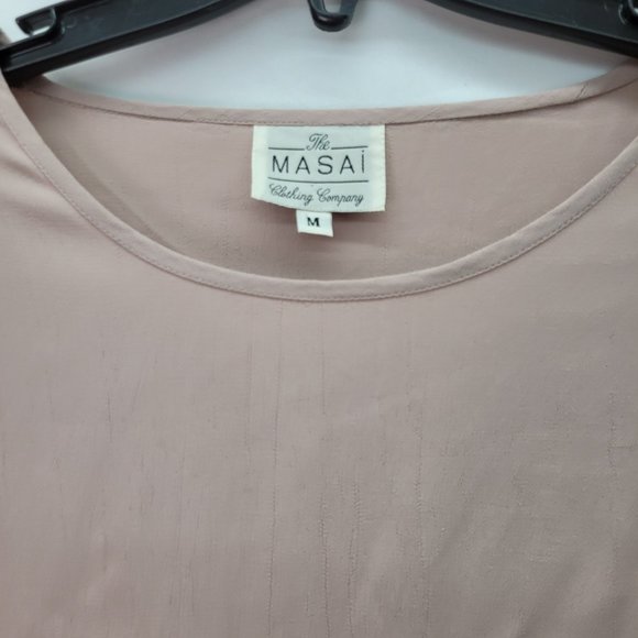 Vintage Masai Women's Long Sleeve Top Beige - Size Medium - Picture 3 of 5